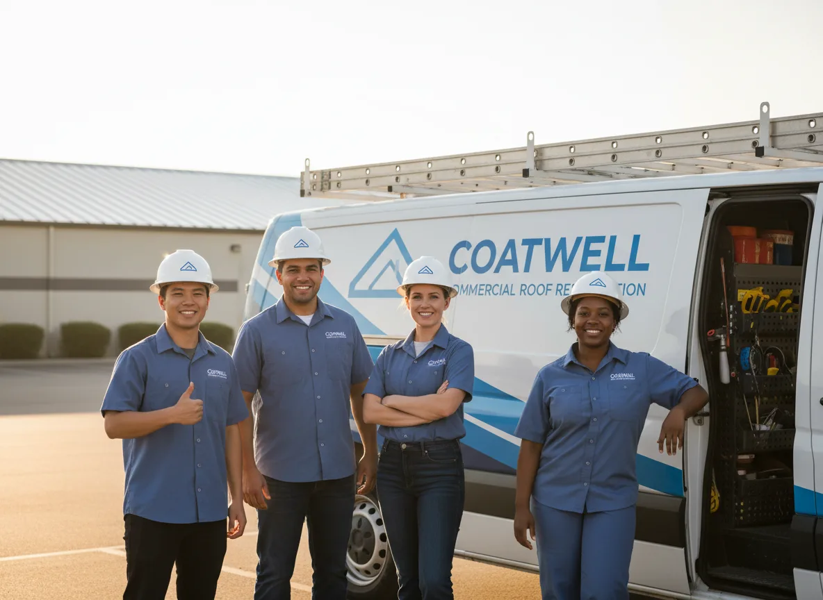 Commercial roof coating company in Berclair, TX
