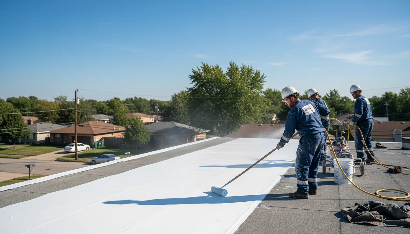 Commercial roof coating in Berclair, TX near me